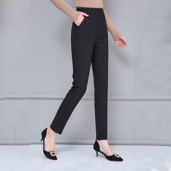 office lady harem pants sweet high waist slim elastic waist pockets casual harajuku trousers femme pants, Black;white
office lady harem pants sweet high waist slim elastic waist pockets casual harajuku trousers femme pants, Black;white