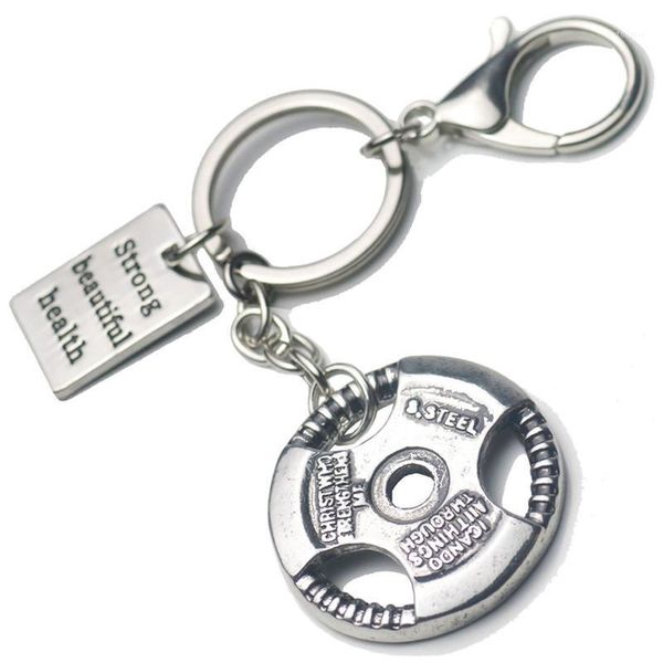 weight plate keychain men engraved quotes charms key ring car purse bag buckle pendant men sports hip hop jewelry1, Silver
weight plate keychain men engraved quotes charms key ring car purse bag buckle pendant men sports hip hop jewelry1, Silver
