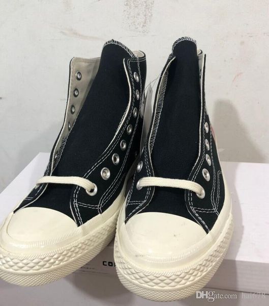 new play all stars shoe cdg 1970 canvas jointly big with eyes hearts beige black designer casual skateboard sneakers 35-44
new play all stars shoe cdg 1970 canvas jointly big with eyes hearts beige black designer casual skateboard sneakers 35-44