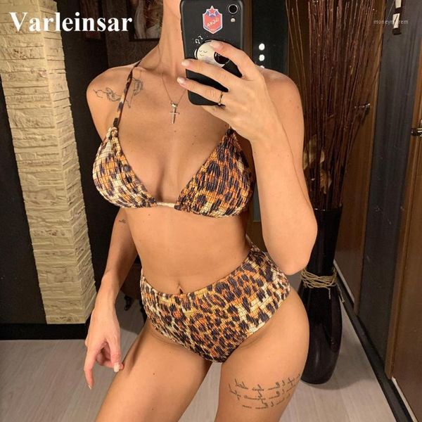 women's swimwear 2021 leopard pleated bikini high waist swimsuit women set halter bather bathing suit swim wear v18271, White;black
women's swimwear 2021 leopard pleated bikini high waist swimsuit women set halter bather bathing suit swim wear v18271, White;black