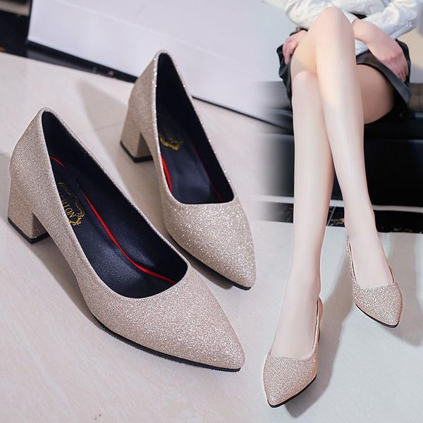 dress shoes spring silver pointed high-heeled with thick heels and sequins1, Black
dress shoes spring silver pointed high-heeled with thick heels and sequins1, Black