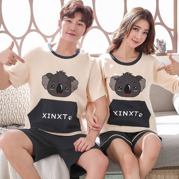 pure cotton lovers pajamas lovely cartoon thin section ma'am home furnishing serve korean version of loose large men's suit, Black;red
pure cotton lovers pajamas lovely cartoon thin section ma'am home furnishing serve korean version of loose large men's suit, Black;red