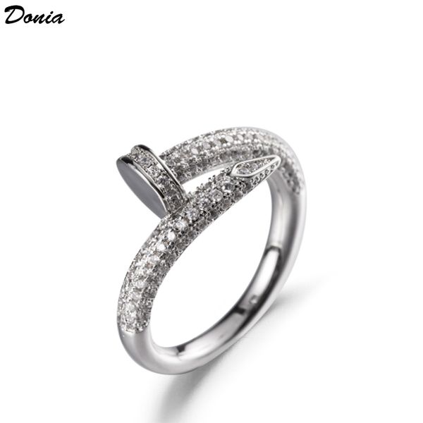 jewelry ring european and american fashion set nail micro inlaid zircon ring creative male and female designer ring, Silver
jewelry ring european and american fashion set nail micro inlaid zircon ring creative male and female designer ring, Silver