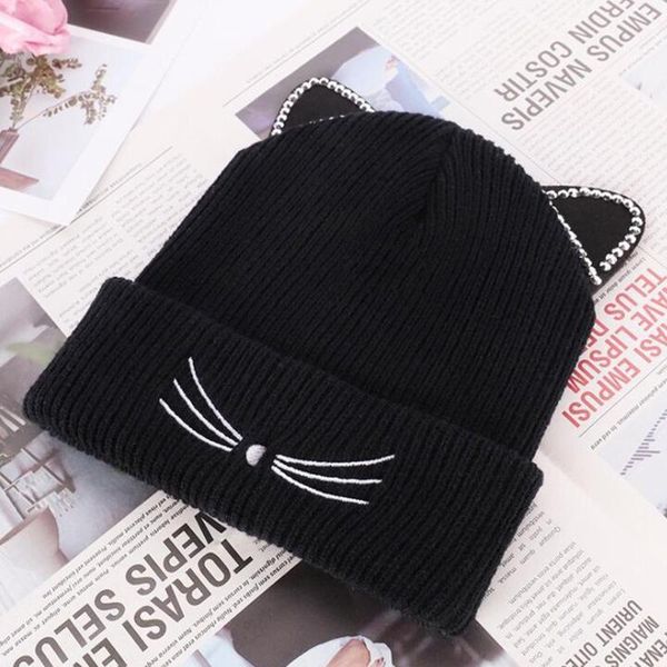 beanie/skull caps cute cat ear pattern woolen knitted hats soft elastic skullies cap bonnet winter warm cuff casual hip hop female streetwea, Blue;gray
beanie/skull caps cute cat ear pattern woolen knitted hats soft elastic skullies cap bonnet winter warm cuff casual hip hop female streetwea, Blue;gray