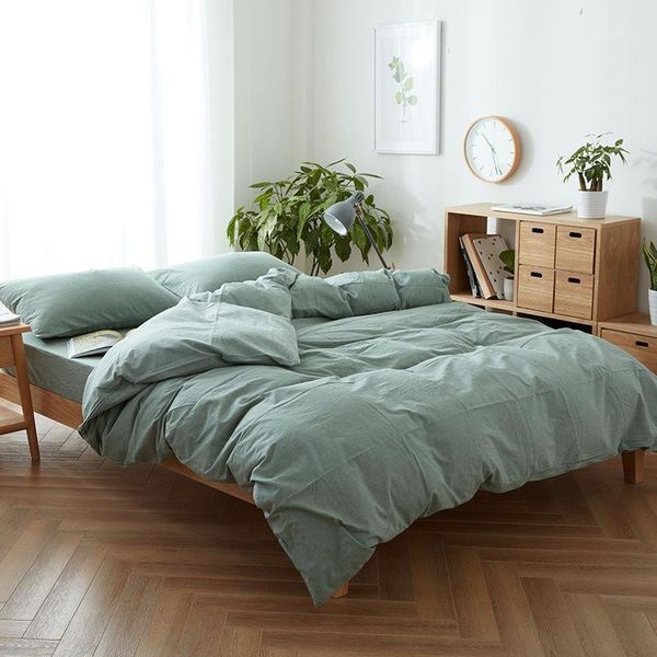 wuyin cotton washed cotton four-piece set pure simple sheet duvet cover bedding home textiles1
wuyin cotton washed cotton four-piece set pure simple sheet duvet cover bedding home textiles1