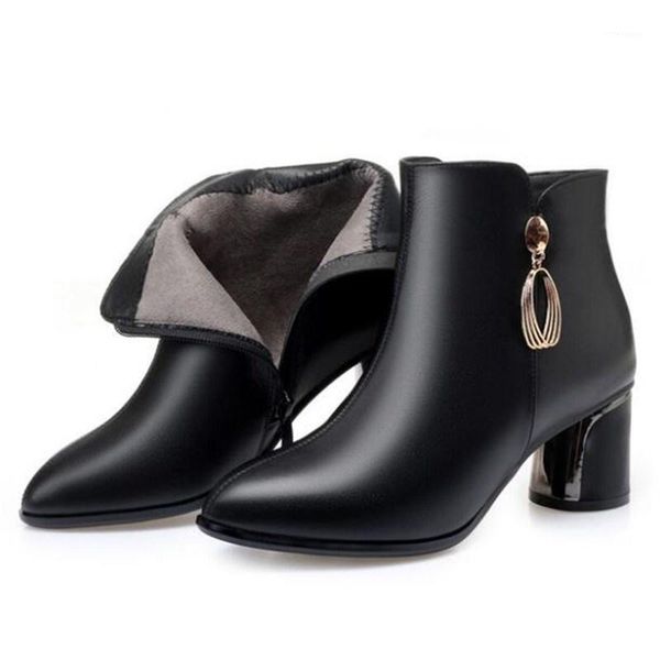 boots 100% natural full cowhide ankle autumn women shoes fashion high heel woman wedding winter1, Black
boots 100% natural full cowhide ankle autumn women shoes fashion high heel woman wedding winter1, Black