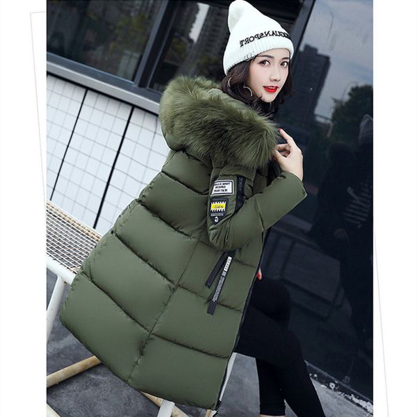 women 2019 new winter down jacket women's coat long hooded outwear female thick cotton padded ladies warm coats mujer, Black
women 2019 new winter down jacket women's coat long hooded outwear female thick cotton padded ladies warm coats mujer, Black