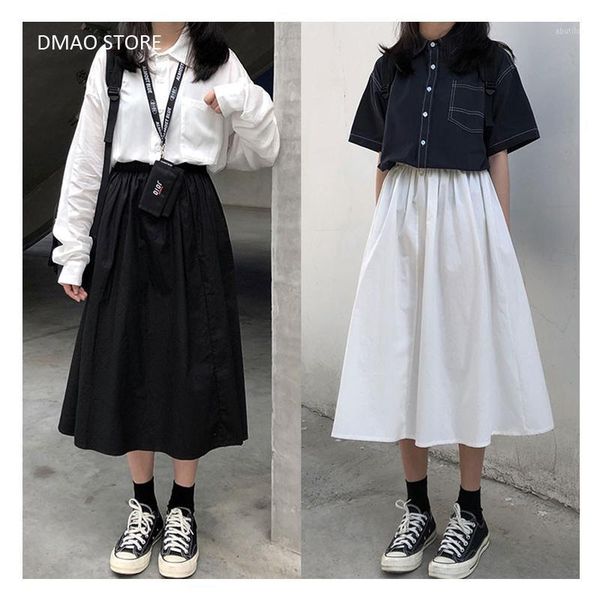 skirts 2021 fashion classic korean style a line high waisted 100% cotton female midi lady trendy1, Black
skirts 2021 fashion classic korean style a line high waisted 100% cotton female midi lady trendy1, Black
