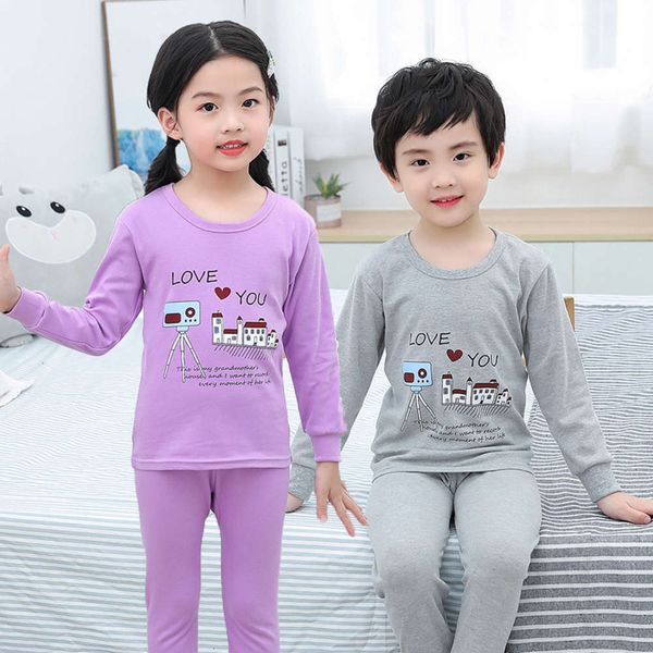 children's 2021 new underwear set round neck pullover pajamas cartoon baby comfortable soft friendly home cloth, Blue;red
children's 2021 new underwear set round neck pullover pajamas cartoon baby comfortable soft friendly home cloth, Blue;red