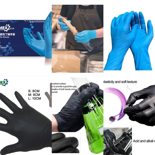factory7v1vresistant disposable safety rubber oil acid nitrile 100pcs/lot for home food laboratory cleaning use work gloves
factory7v1vresistant disposable safety rubber oil acid nitrile 100pcs/lot for home food laboratory cleaning use work gloves