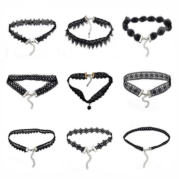 chokers gothic tattoo leather choker necklaces for women hollow out black lace necklace party jewelry collier chain bijoux gifts, Golden;silver
chokers gothic tattoo leather choker necklaces for women hollow out black lace necklace party jewelry collier chain bijoux gifts, Golden;silver