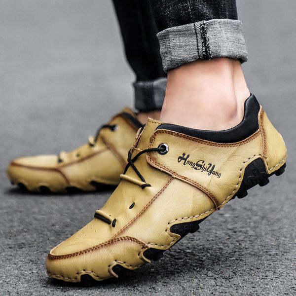man all-match cowhide loafer moccasin hombre fashion casual shoes masculino hand-sewn social driving shoe male boat sneaker, Black
man all-match cowhide loafer moccasin hombre fashion casual shoes masculino hand-sewn social driving shoe male boat sneaker, Black