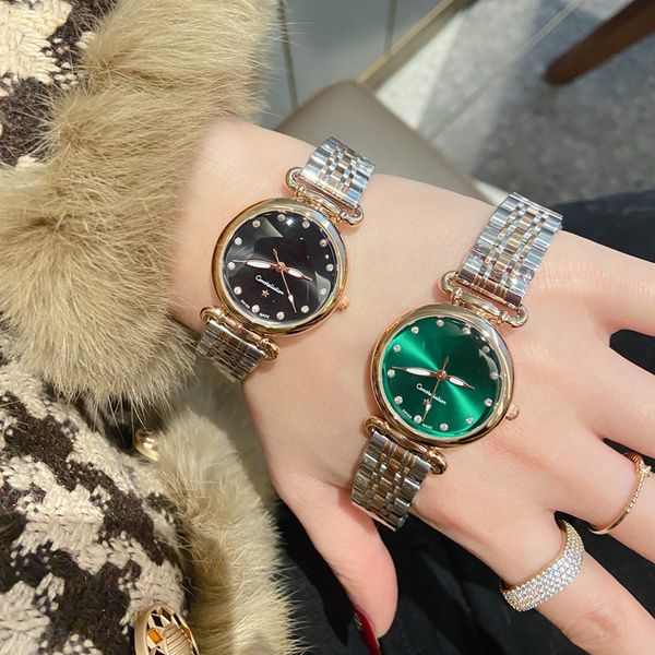 the latest temperament women's watch fashion all-match simple luminous original quartz movement stainless steel strap, Slivery;brown
the latest temperament women's watch fashion all-match simple luminous original quartz movement stainless steel strap, Slivery;brown