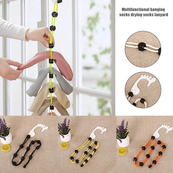 hooks & rails 2pcs sock organizer home socks hanging rope multifunctional drying lanyard easy clips and locks sdf-ship
hooks & rails 2pcs sock organizer home socks hanging rope multifunctional drying lanyard easy clips and locks sdf-ship