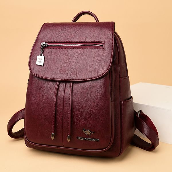 new quality leather backpacks of high capacity women shoulder lady travel bag school bags for teenage girls
new quality leather backpacks of high capacity women shoulder lady travel bag school bags for teenage girls