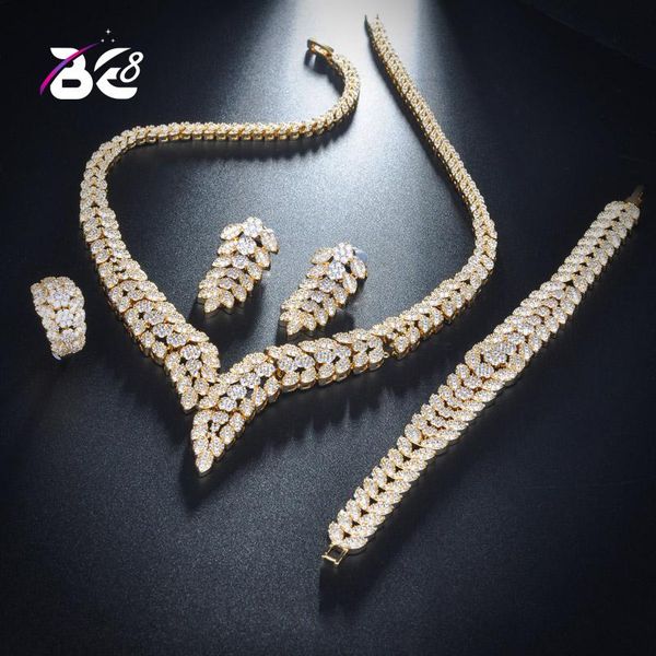 be 8 luxury shinning pave cz dubai jewelry sets 2020 women wedding zirconia leaf design copper 4pcs jewelry set bijoux femmes137, Silver
be 8 luxury shinning pave cz dubai jewelry sets 2020 women wedding zirconia leaf design copper 4pcs jewelry set bijoux femmes137, Silver