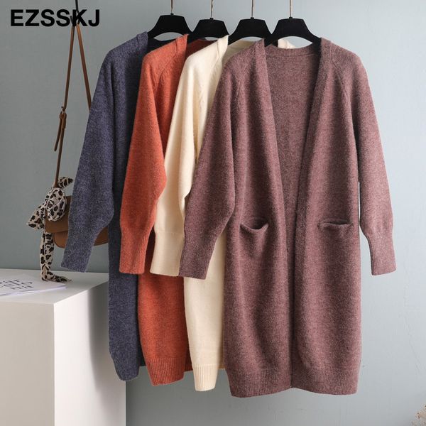2020 lazy v-neck oversize long sweater cardigans jacket coat new women thick sweater korea cardigan jacket coat outwear lj201127, White;black
2020 lazy v-neck oversize long sweater cardigans jacket coat new women thick sweater korea cardigan jacket coat outwear lj201127, White;black