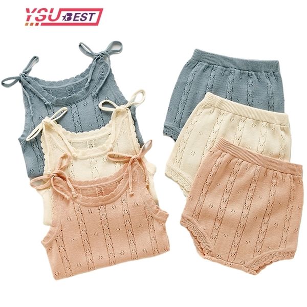 baby sweet cotton knitt strap shirt+short pants suit for toddler girls clothing set born baby girls outfits princess costumes 220307, White
baby sweet cotton knitt strap shirt+short pants suit for toddler girls clothing set born baby girls outfits princess costumes 220307, White