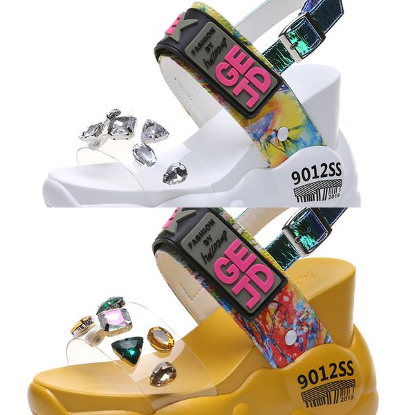2020 summer women sandals fashion transparent diamond wedge sandal rhinestone high heels chunky platform shoes woman c0129, Black
2020 summer women sandals fashion transparent diamond wedge sandal rhinestone high heels chunky platform shoes woman c0129, Black