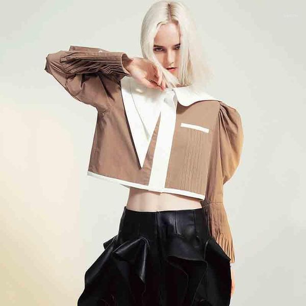 seebeautiful new fashion 2020 summer autumn contrast color long lantern sleeve single breasted stitching jacket coat women a8211, Black;brown
seebeautiful new fashion 2020 summer autumn contrast color long lantern sleeve single breasted stitching jacket coat women a8211, Black;brown