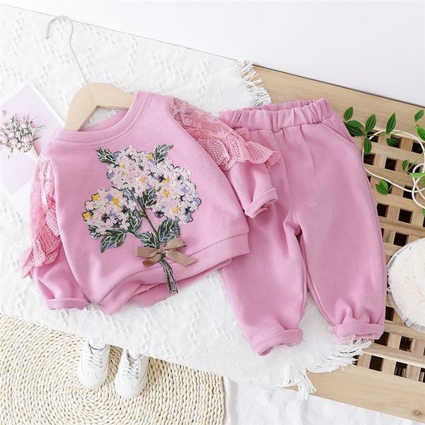 2020 baby girls clothing sets beautiful flowers lace t shirt pants toddler infant clothes children vacation costume lj201223, White
2020 baby girls clothing sets beautiful flowers lace t shirt pants toddler infant clothes children vacation costume lj201223, White