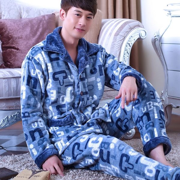 male coral fleece pajamas men's thickening flannel long sleeves homewear 2pcs coral velvet nightwear plus size sleepwear d-2078 201109, Black;brown
male coral fleece pajamas men's thickening flannel long sleeves homewear 2pcs coral velvet nightwear plus size sleepwear d-2078 201109, Black;brown