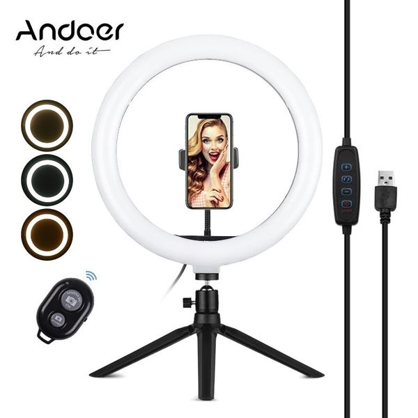 flash heads andoer 10 inch led ring light pography fill-in lamp 3 lighting modes dimmable usb powered with phone holder ballhead adapter
flash heads andoer 10 inch led ring light pography fill-in lamp 3 lighting modes dimmable usb powered with phone holder ballhead adapter