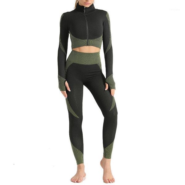yoga outfits women seamless set gym clothing fitness leggings+cropped shirts sport suit long sleeve tracksuit ropa deportiva mujer1, White;red
yoga outfits women seamless set gym clothing fitness leggings+cropped shirts sport suit long sleeve tracksuit ropa deportiva mujer1, White;red