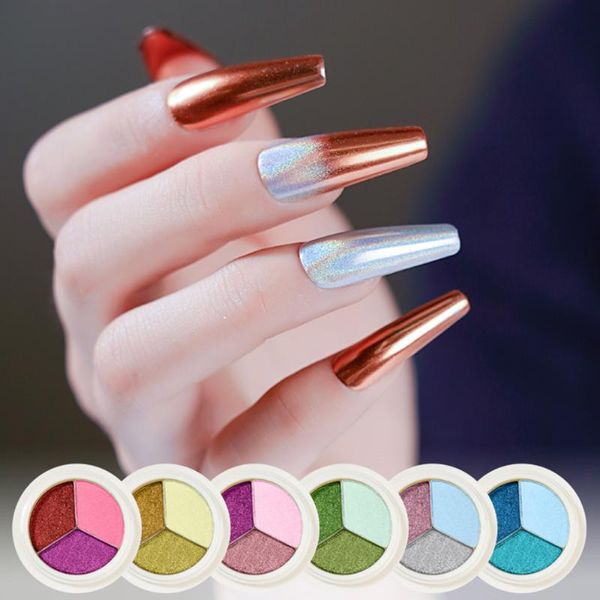 nail glitter 1 box three colors laser solid mirror powder chrome pigment rainbow metallic nails manicure, Silver;gold
nail glitter 1 box three colors laser solid mirror powder chrome pigment rainbow metallic nails manicure, Silver;gold