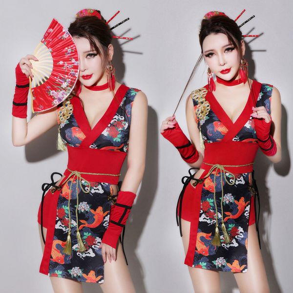 jazz women bodysuit ds costume chinese style dj female performance wear twirled clothing dancer show bar stage for singers b181, Black;red
jazz women bodysuit ds costume chinese style dj female performance wear twirled clothing dancer show bar stage for singers b181, Black;red