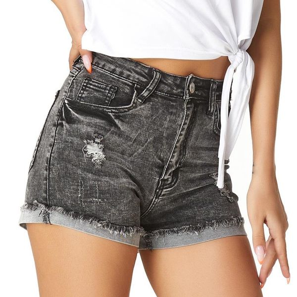 women's jeans 2021 arrival summer style female fashion ripped hole gray high waist night club denim skinny shorts, Blue
women's jeans 2021 arrival summer style female fashion ripped hole gray high waist night club denim skinny shorts, Blue