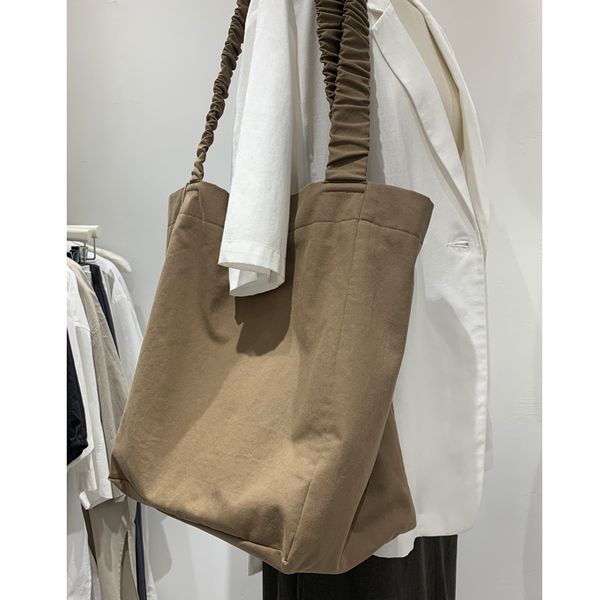 korean ins versatile designer pleated autumn winter leisure large capacity shoulder canvas bag portable backpack woman
korean ins versatile designer pleated autumn winter leisure large capacity shoulder canvas bag portable backpack woman