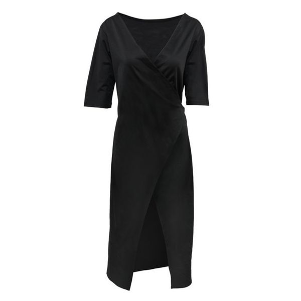 womens large size v-neck bottoming black dress female season loose solid color sweet cute 84xi3m85dd, Black;gray
womens large size v-neck bottoming black dress female season loose solid color sweet cute 84xi3m85dd, Black;gray