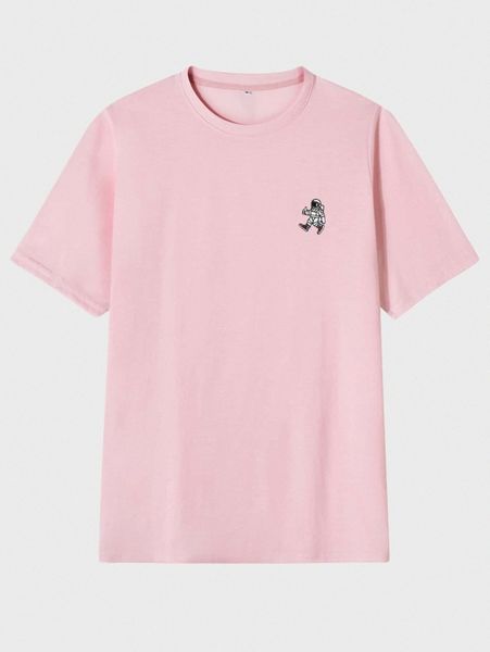 men cartoon graphic crew neck tee 96xg#, White;black