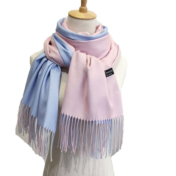 2018 new winter women scarf fashion solid double-side soft cashmere scarves shawl and wraps bandana female foulard tassel t200103, Blue;gray
2018 new winter women scarf fashion solid double-side soft cashmere scarves shawl and wraps bandana female foulard tassel t200103, Blue;gray