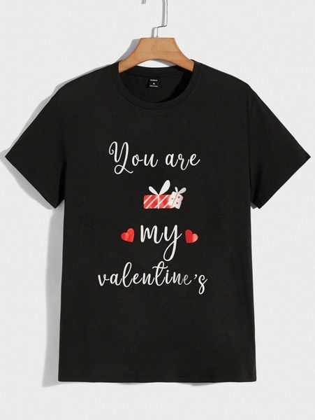 men slogan graphic tee u0yi#, White;black 
men slogan graphic tee u0yi#, White;black