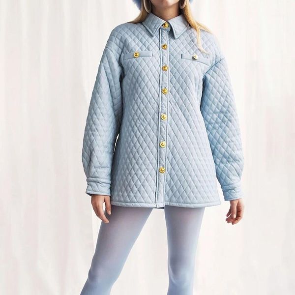 lapel coat cotton jacket outwear casual sky blue warm parka women's clothing1, Black
lapel coat cotton jacket outwear casual sky blue warm parka women's clothing1, Black