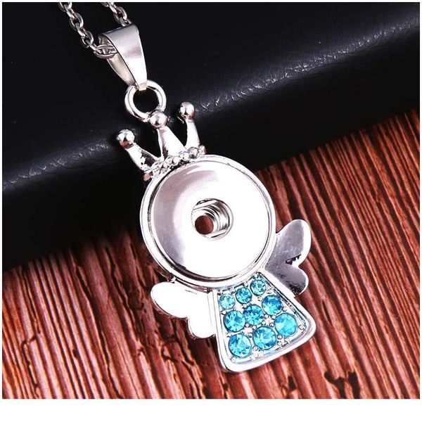 2019 new multi style 18mm metal fashion angel snap button necklace with long chain necklaces&pendant women girls diy jllyxa, Silver
2019 new multi style 18mm metal fashion angel snap button necklace with long chain necklaces&pendant women girls diy jllyxa, Silver