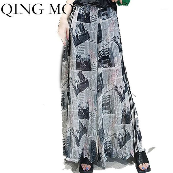 qing mo women newspaper wide leg pants 2020 women high elastic waist pants female summer thin trousers fashion tide zqy44111, Black;white
qing mo women newspaper wide leg pants 2020 women high elastic waist pants female summer thin trousers fashion tide zqy44111, Black;white