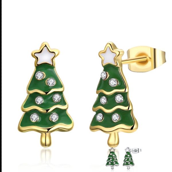 stud pfhoo christmas tree star earrings for women shining cubic zirconia enamel process earring party fashion jewelry, Golden;silver
stud pfhoo christmas tree star earrings for women shining cubic zirconia enamel process earring party fashion jewelry, Golden;silver