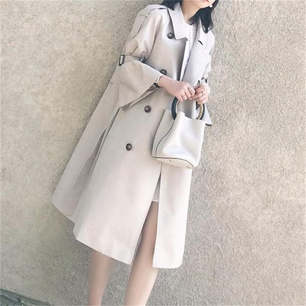 brand classic double breasted trench coat women flare sleeve windbreaker elegant slim long coat casual spring autumn outwear new1, Tan;black
brand classic double breasted trench coat women flare sleeve windbreaker elegant slim long coat casual spring autumn outwear new1, Tan;black