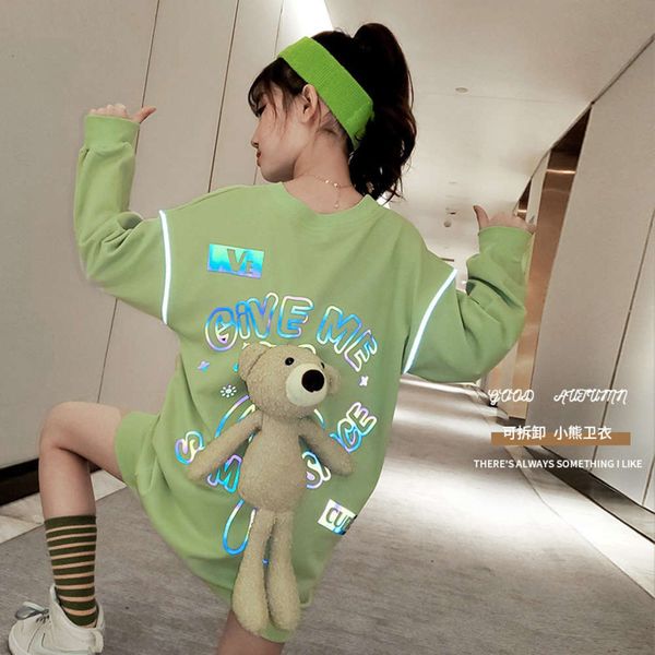 sweater 2020 cuhk autumn and winter girls' bear three dimensional net red long sve reflective bottom coat, Black
sweater 2020 cuhk autumn and winter girls' bear three dimensional net red long sve reflective bottom coat, Black
