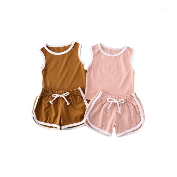 clothing sets summer toddler baby girl boy shorts set solid sleeveless tank + casual clothes 1-5y1, White
clothing sets summer toddler baby girl boy shorts set solid sleeveless tank + casual clothes 1-5y1, White