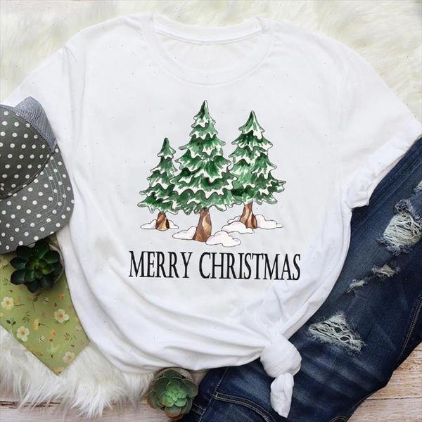 women snow tree new year 90s holiday fashion merry christmas graphic tees clothes print lady female t shirt t shirt, White
women snow tree new year 90s holiday fashion merry christmas graphic tees clothes print lady female t shirt t shirt, White