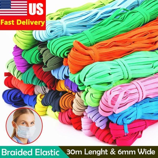 30m lenght 6mm wide round elastic band cord ear hanging sewing crafts diy braided elastic band strap cord knit sewing1, Black;white
30m lenght 6mm wide round elastic band cord ear hanging sewing crafts diy braided elastic band strap cord knit sewing1, Black;white