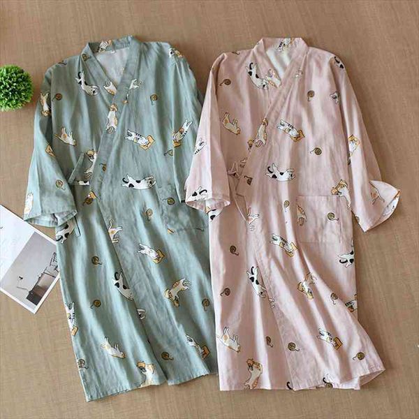 women bathrobe pajama cotton cat print woman sleepwear bathrobes gauze kimono cardigan spa long absorbent harajuku homewear, Black;red
women bathrobe pajama cotton cat print woman sleepwear bathrobes gauze kimono cardigan spa long absorbent harajuku homewear, Black;red