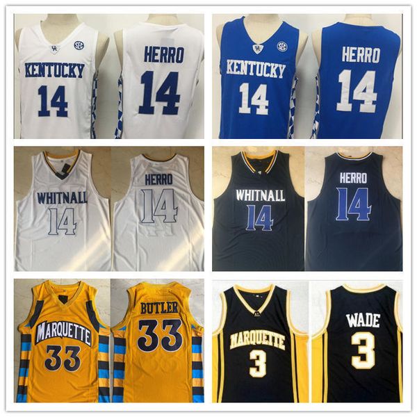 ncaa kentucky wildcats tyler herro 14 college jerseys stitched marquette jimmy marquette golden eagles wade 33 butler shirts, Black;red
ncaa kentucky wildcats tyler herro 14 college jerseys stitched marquette jimmy marquette golden eagles wade 33 butler shirts, Black;red