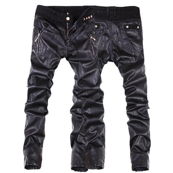 2020 korean selling thin tweaked leather black male fashion zip motorcycle pants 86yk, Black;brown
2020 korean selling thin tweaked leather black male fashion zip motorcycle pants 86yk, Black;brown