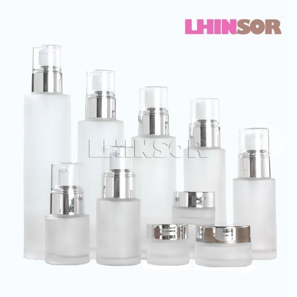5pcs/lot frosted glass spray lotion bottles essential oil perfume press pump bottle cream jars cosmetic packaging container1
5pcs/lot frosted glass spray lotion bottles essential oil perfume press pump bottle cream jars cosmetic packaging container1
