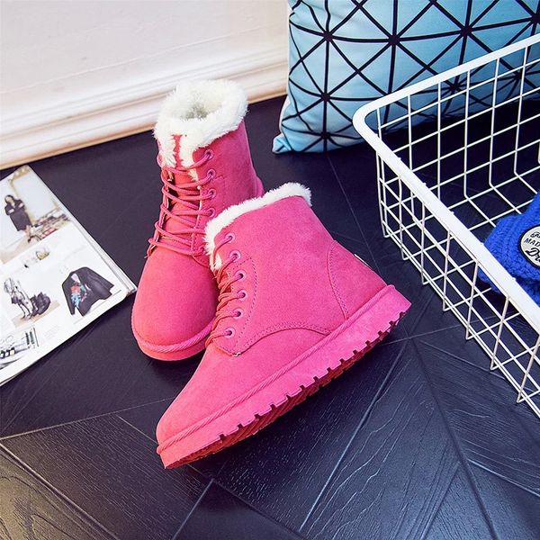 pink flock warm cotton women boots winter shoes casual high fur flats outdoor women snow boots botines mujer 2019 #sz1t, Black
pink flock warm cotton women boots winter shoes casual high fur flats outdoor women snow boots botines mujer 2019 #sz1t, Black